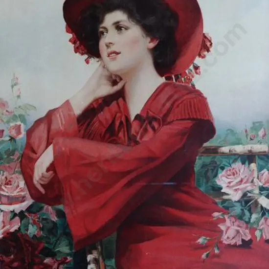 UNKNOWN Artist - Lady in Red Dress