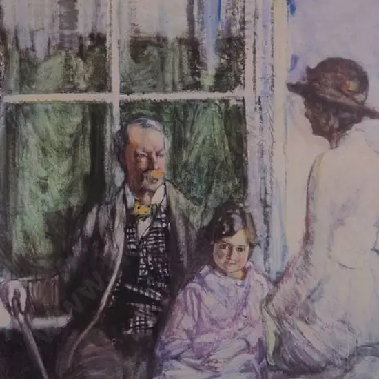 HODGKINS, Frances (1869-1947) - Portrait of Moffat Lindner, 1916