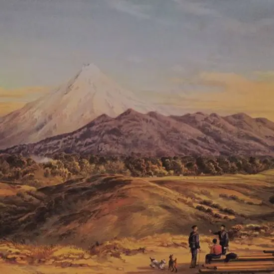 BARRAUD, Charles Decimus (1822-1897) - Mount Egmont