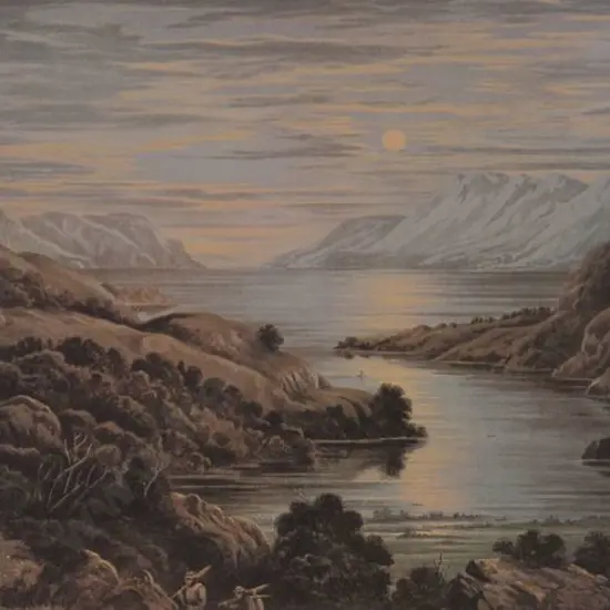 BARRAUD, Charles Decimus (1822-1897) - Tarawera Lake
