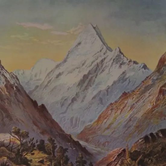 BARRAUD, Charles Decimus (1822-1897) - Mount Cook