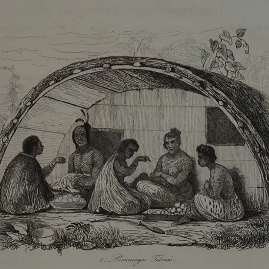 SAINSON, Louis de (1800-1874) - Personnages Taboues (Taboo Maori)