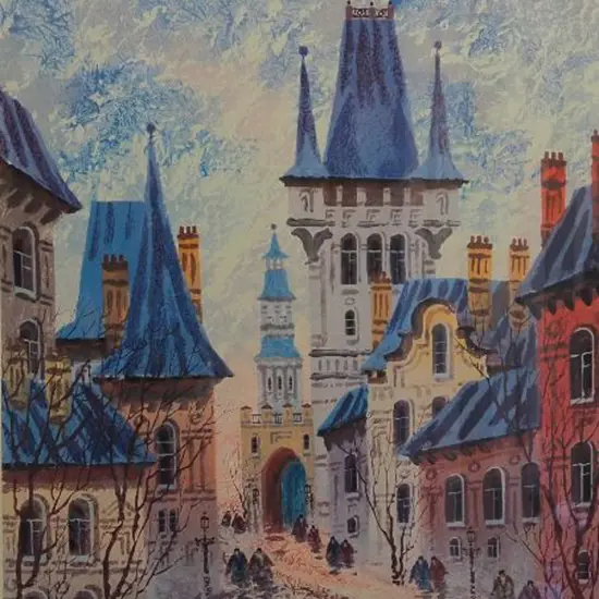 KRASNYANSKY, Anatole (1930-2023) - Street of Old Prague