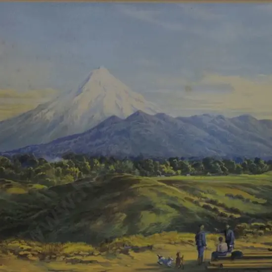BARRAUD, Charles Decimus (1822-1897) - Mount Egmont