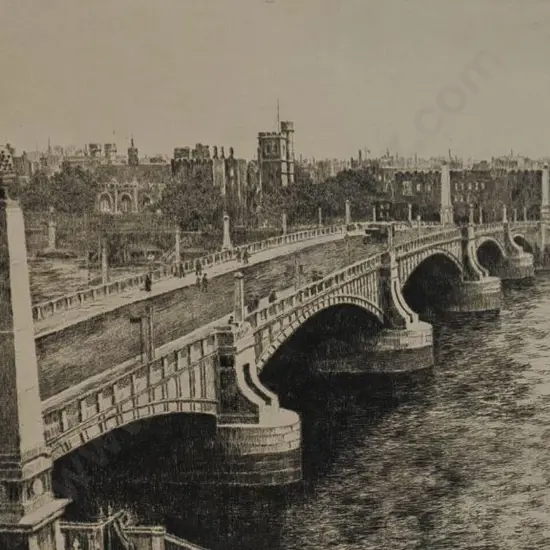 SIMES, A. (1887-1966) - New Lambeth Bridge, London