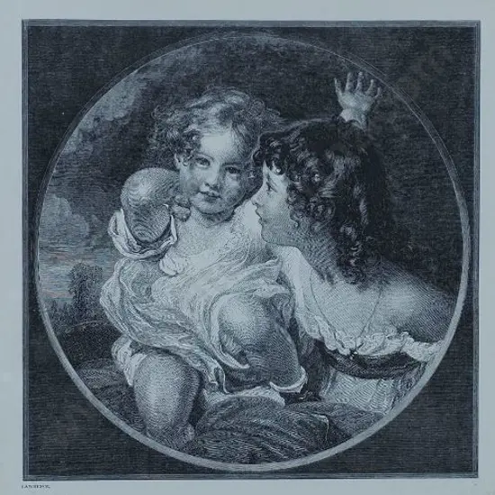 LAWRENCE, Sir Thomas (1769-1830) - "Nature" - Two Cherubic Young Children