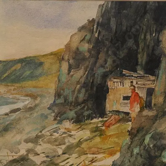 NEILSON, Don R. (1924-2013) - Fisherman's Shelter, Terewhiti