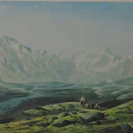 GULLY, John (1819-1888) - Sources of the Godley River