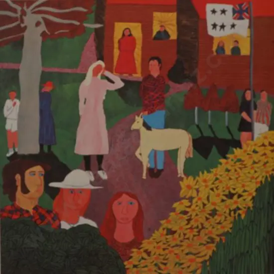 HARRIS, Jeffrey (1949-) - People in Garden
