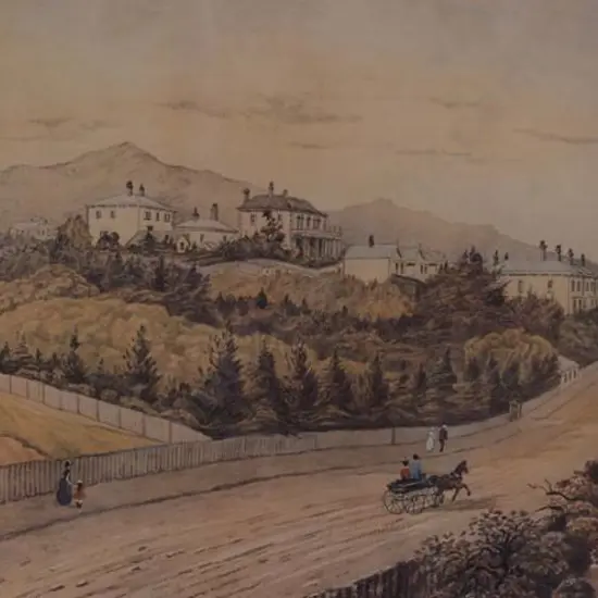 AUBREY, Christopher (Active 1876-1906) - Brougham Street, Wellington 1889