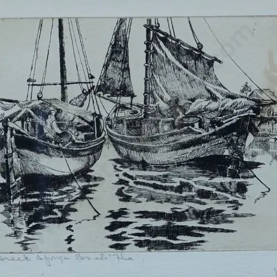 LOCKE, Walter Ronald (1883-1949) - Two Boats