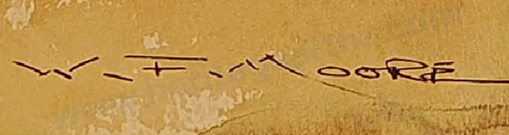 MOORE, William Francis (1934-2020) - Southern Alps with Small Cottage Image 1++