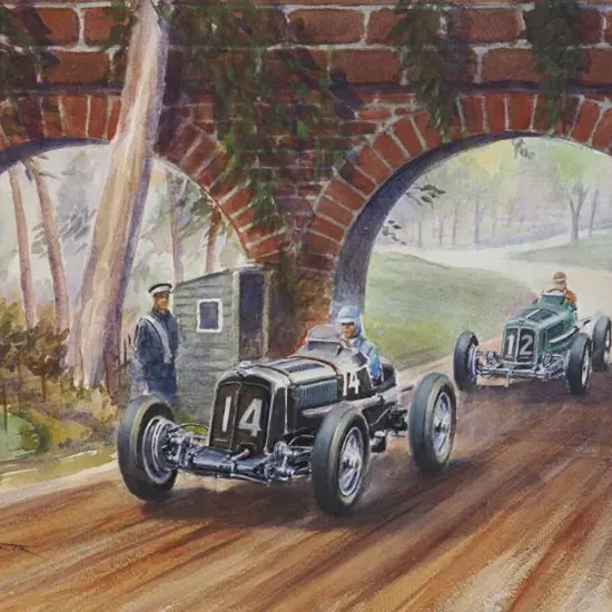 TAYLOR, Dennis (Active 1980s) - Donnington Races, 1937