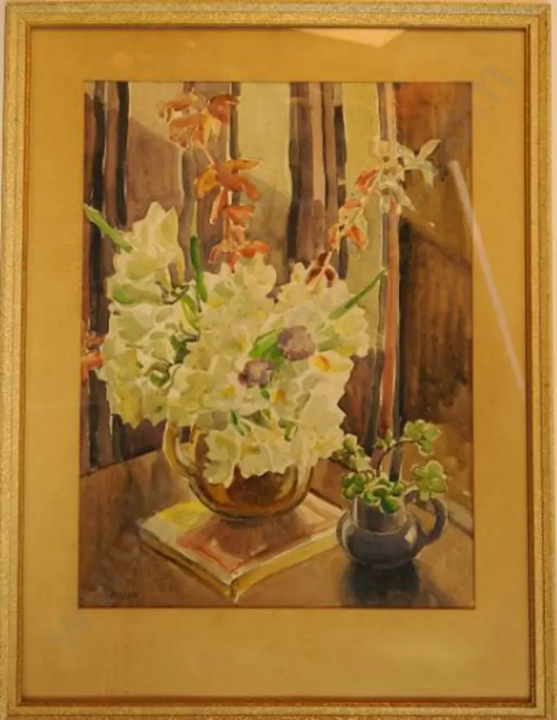 COPELAND, Ivy (1888-1961) - Flowers in Vase on Table Image 1++