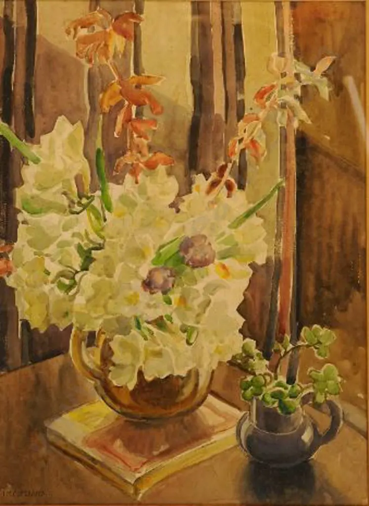 COPELAND, Ivy (1888-1961) - Flowers in Vase on Table Image 1++