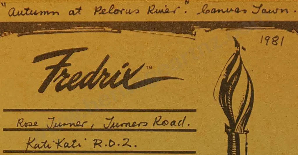 TURNER, Rose - Autumn at Pelorus River, Canvastown, 1981 Image 1++