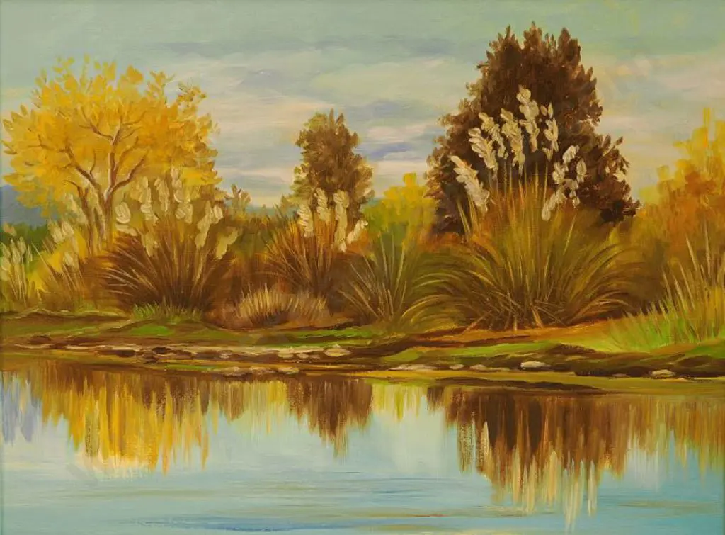 TURNER, Rose - Fisherman's View above the Crescent Tauranga Taupo Image 1++