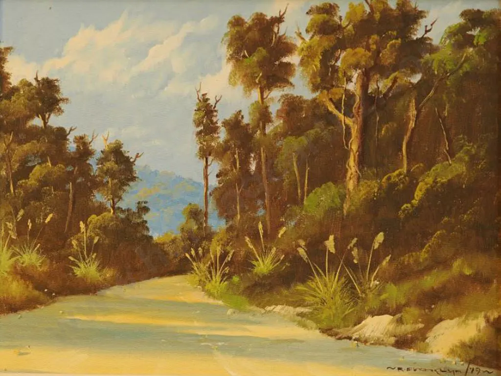 FRANKLYN, Richard (Active 1970s-80s) - Mountain Road near Ohakune Image 1++