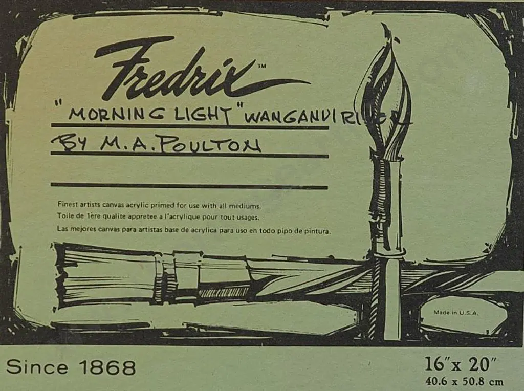 POULTON, Maurice A. (1909-1983) - Morning Light, Whanganui River Image 1++