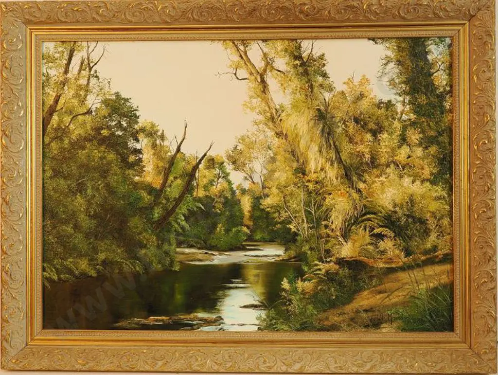 MORETON, Judith (1940-) - Wairere River off Kaimai Ranges, 1988 Image 1++