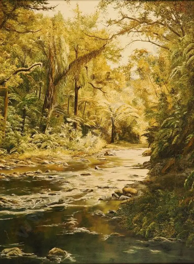 MORETON, Judith (1940-) - Sunlight on Tangamuku, 1987 Image 1++