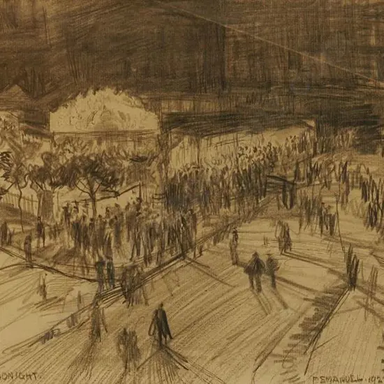EMANUEL, Frank L (1866-1948) - Dieppe Fair, Midnight, 1922