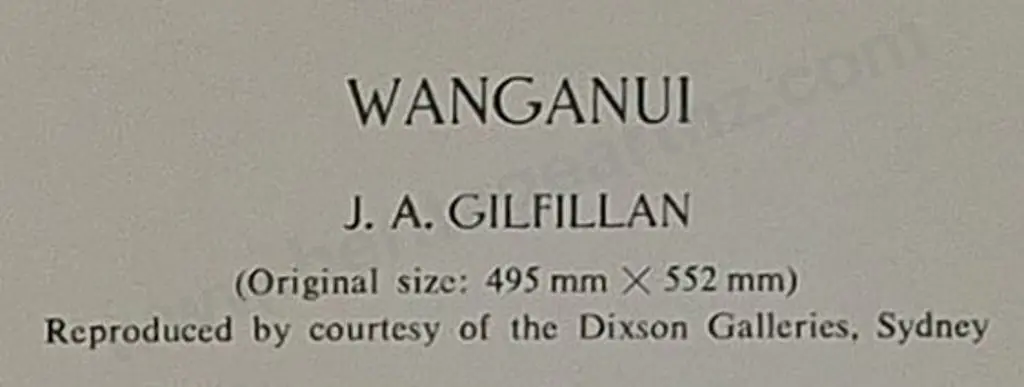 GILFILLAN, John Alexander (1793-1864) - View of Wanganui, 1847 Image 1++