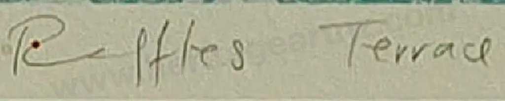 RICKMAN, Alana - Raffles Hotel Terrace, Singapore Image 1++