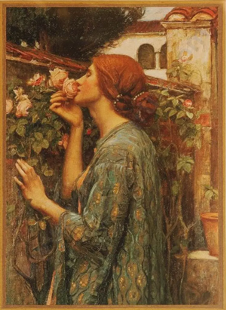 WATERHOUSE, K.B. - The Soul of the Rose, 1908 Image 1++
