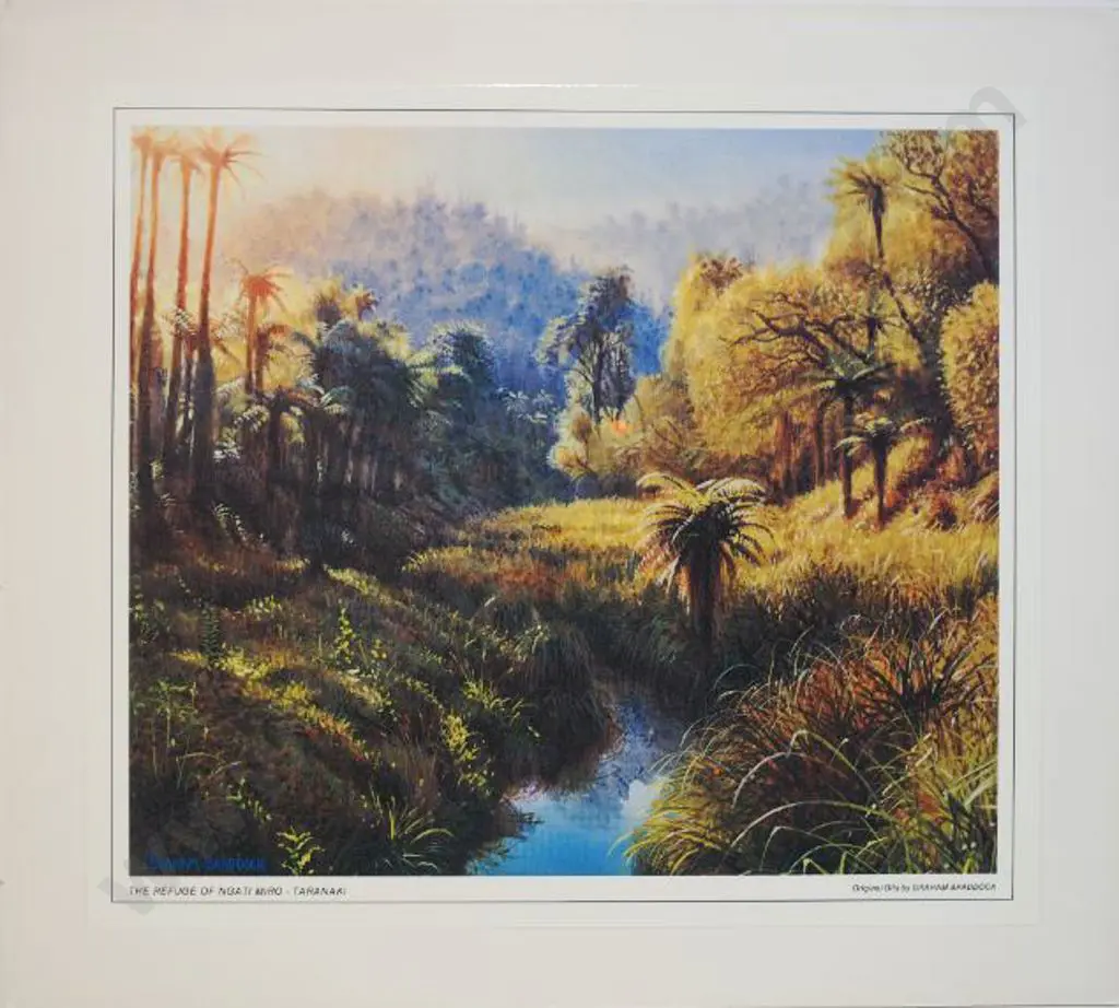 BRADDOCK, Graham (1942-) - The Refuge of Ngati Miro, Taranaki Image 1++