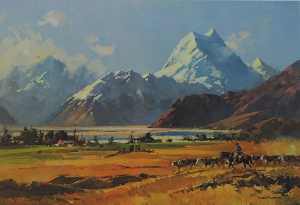 BEADLE, Peter (1933-2021) - Mount Cook from Braemar Station Image 1++