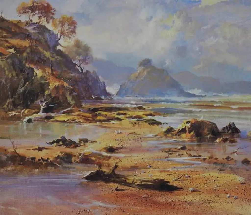 O'GORMAN, Lance (1939-2025) - Whangaroa Coastlinre Image 1++