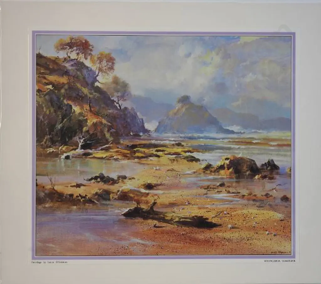 O'GORMAN, Lance (1939-2025) - Whangaroa Coastlinre Image 1++