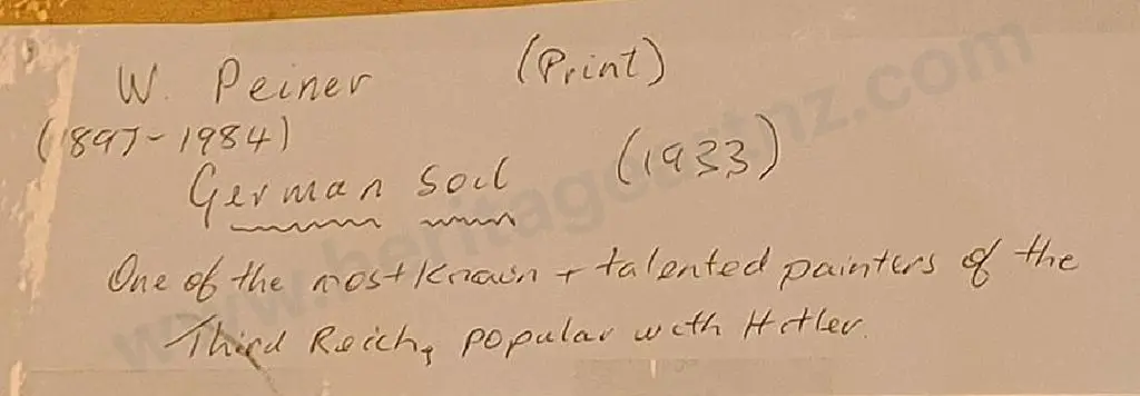 PEINER, Werner (1897-1984) - German Soil, 1933 Image 1++