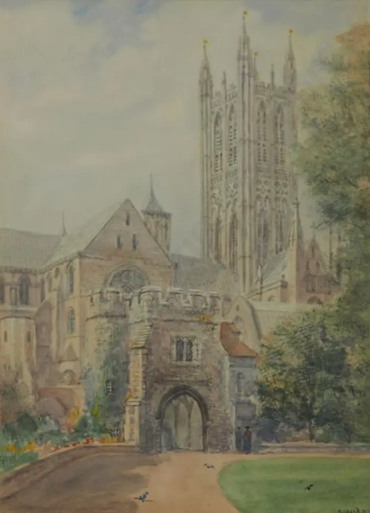 NASH, S.J. Toby (1891-1960) - Canterbury Cathedral, England Image 1++