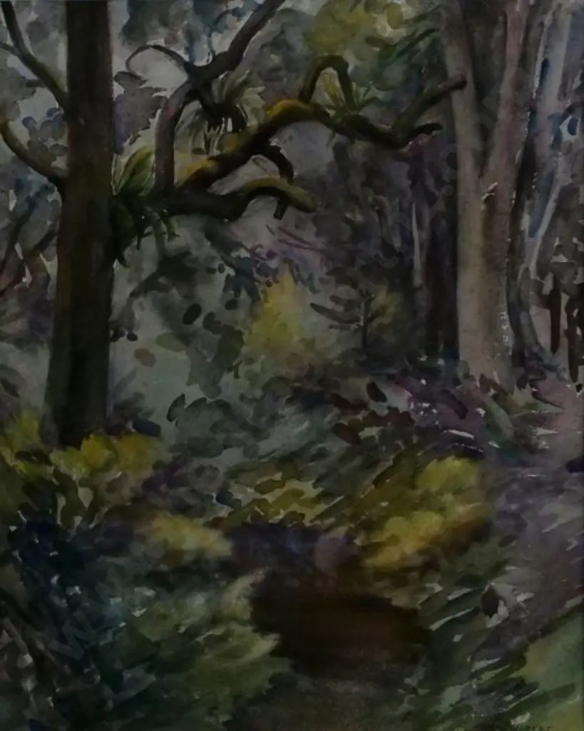 GILBERT, May (1901-1977) - Bush Track - New Zealand Image 1++