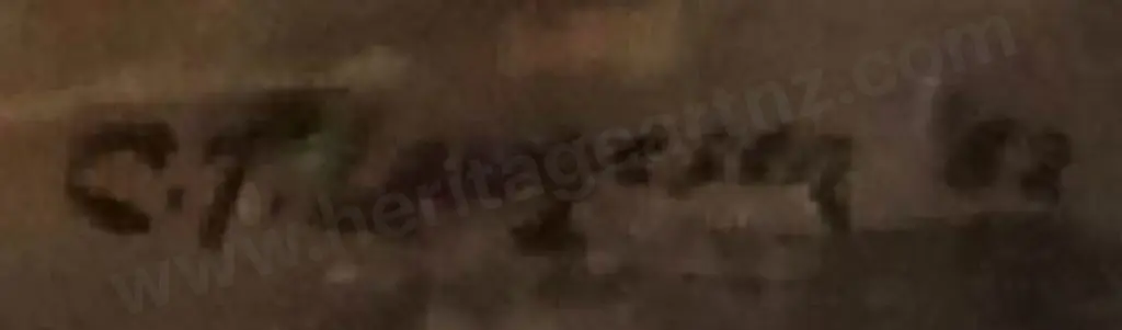 LAUGESEN, Carl Thorwald (1900-1987) - Snow Covered Mountain with Stream Image 1++