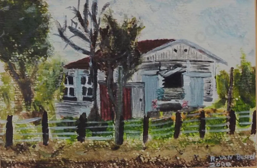 Van BUSSEL, R. - Country Cottage in Trees Image 1++