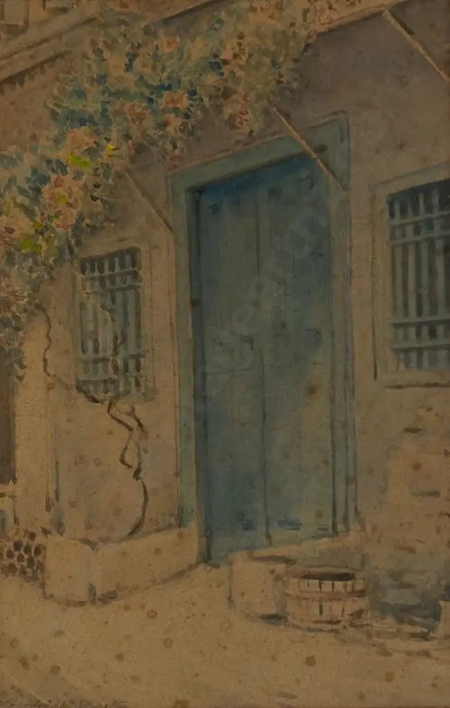 BARTON, Cranleigh (1890-1975) - Door to Cottage Image 1++
