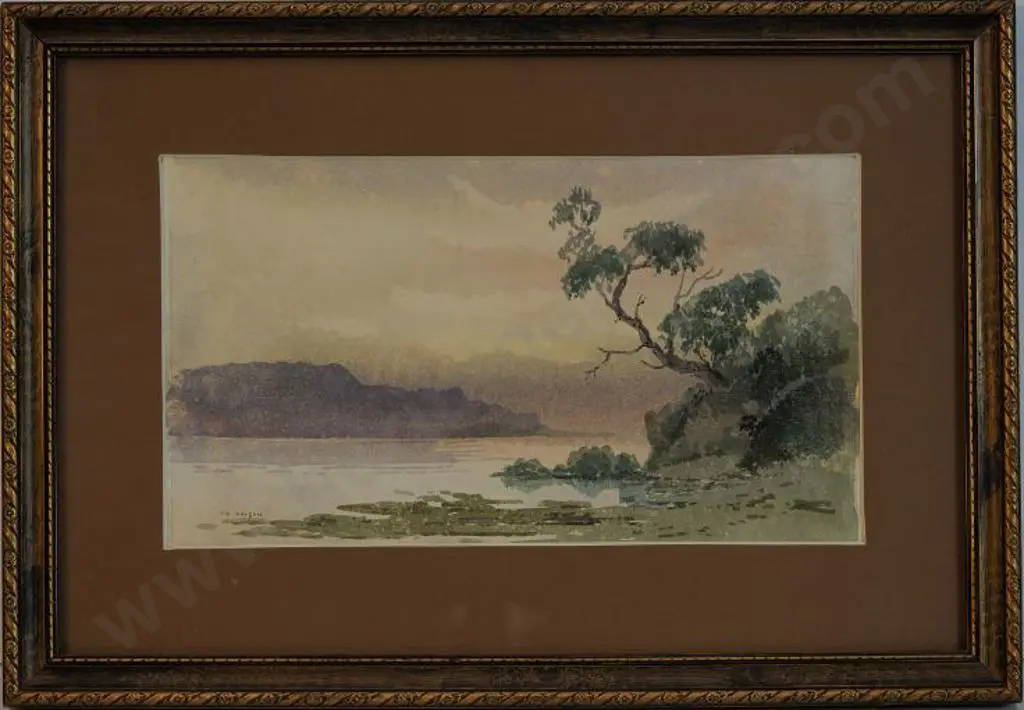 CARLTON, Rix (1890-1962) - Bay with Tree Image 1++