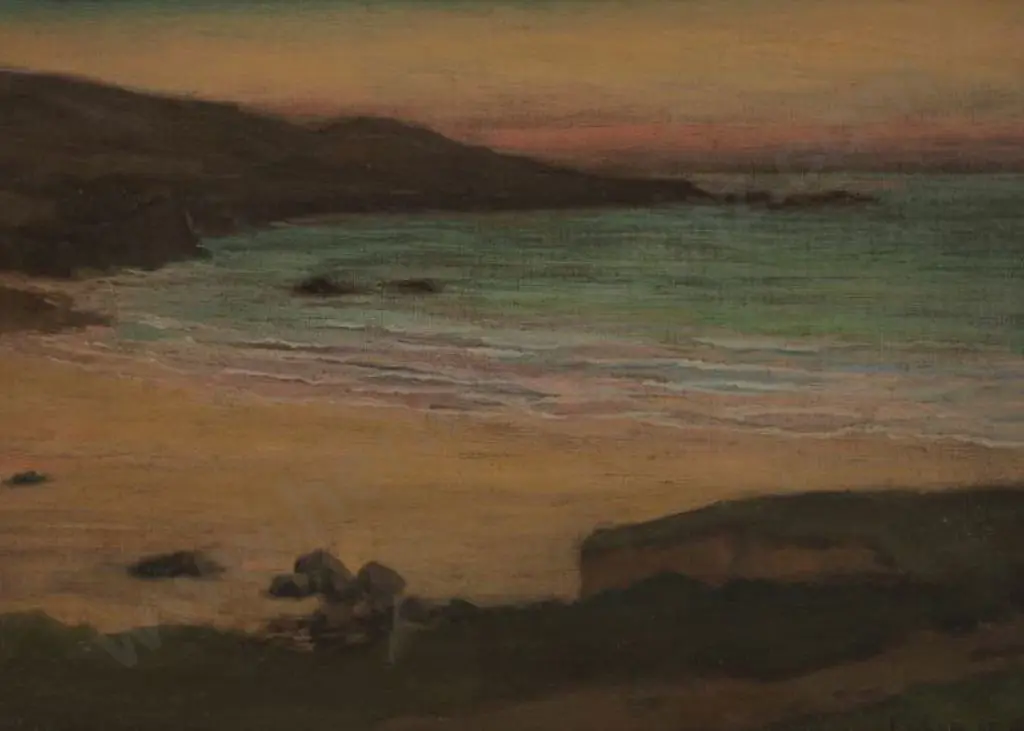 GRIER, Louis Monro (1864-1920) - Beach Scene Image 1++