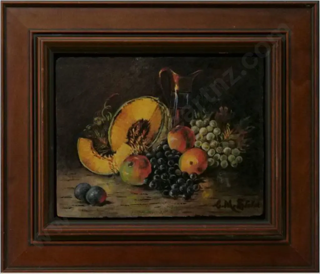 STOKER, C.M. (20th Cent.) - Still Life with Fruit Image 1++