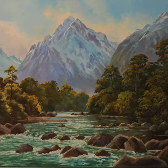 PAPPS, Ernest (1929-) - From the Tutoko River, Fiordland