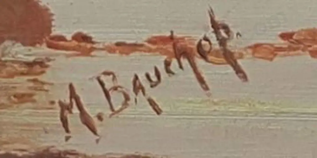 BAUCHOP, Maria (19th Cent) - View Overlooking Port Chalmers c. 1890 Image 1++