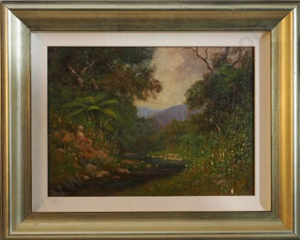 HOWORTH, Charles Henry (1856-1945) - Near the Wanganui River Image 1++