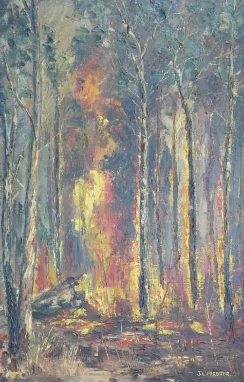 FORSTER, J.A. - Inside a Forest in Autumn Image 1++