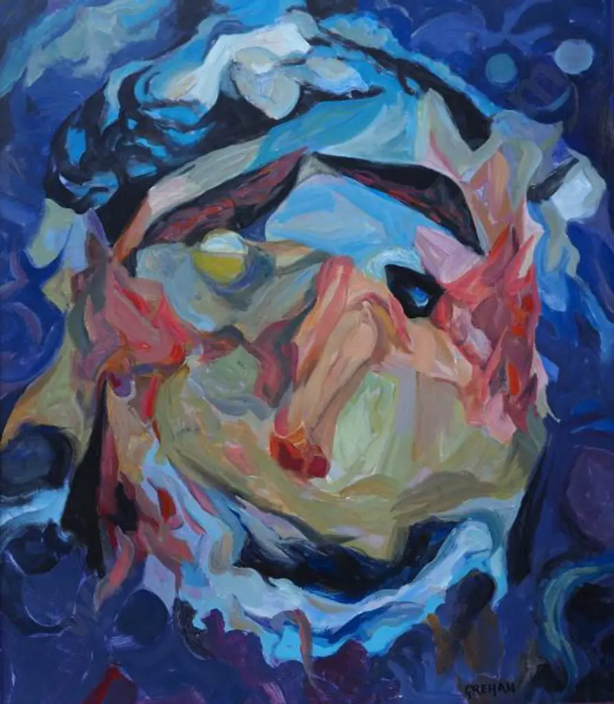 GREHAN, Joan (1920-2007) - Collage Clown Image 1++