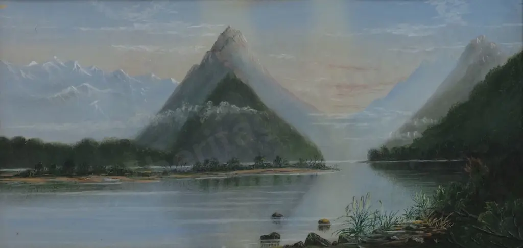 UNKNOWN - Mitre Peak with Lake Image 1++