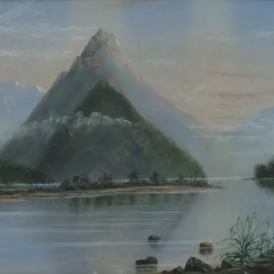 UNKNOWN - Mitre Peak with Lake