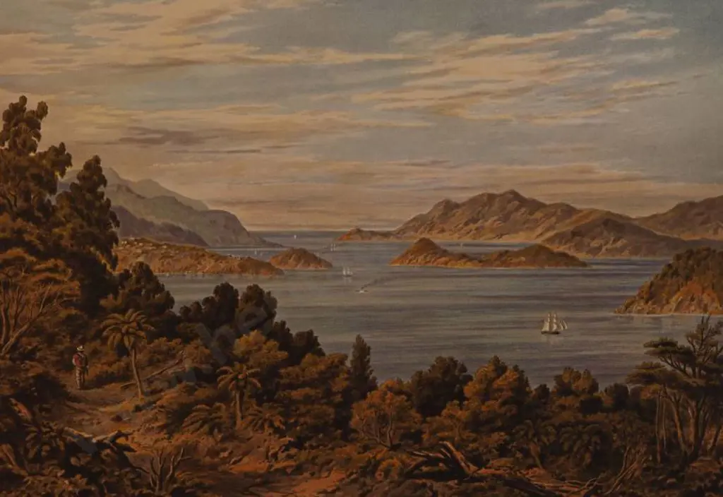 BARRAUD, Charles Decimus (1822-1897) - Port Chalmers - New Zealand Graphic & Descriptive (1877) Image 1++